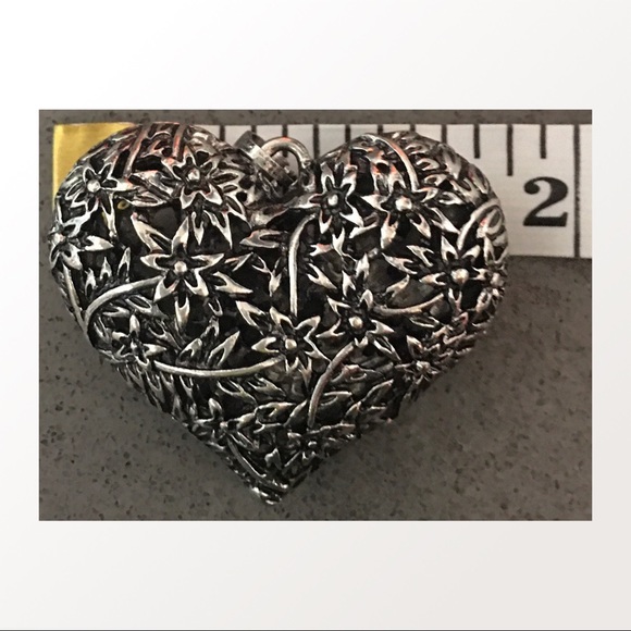 Silver Heart Pendant With 60cm Chain - Picture 4 of 6